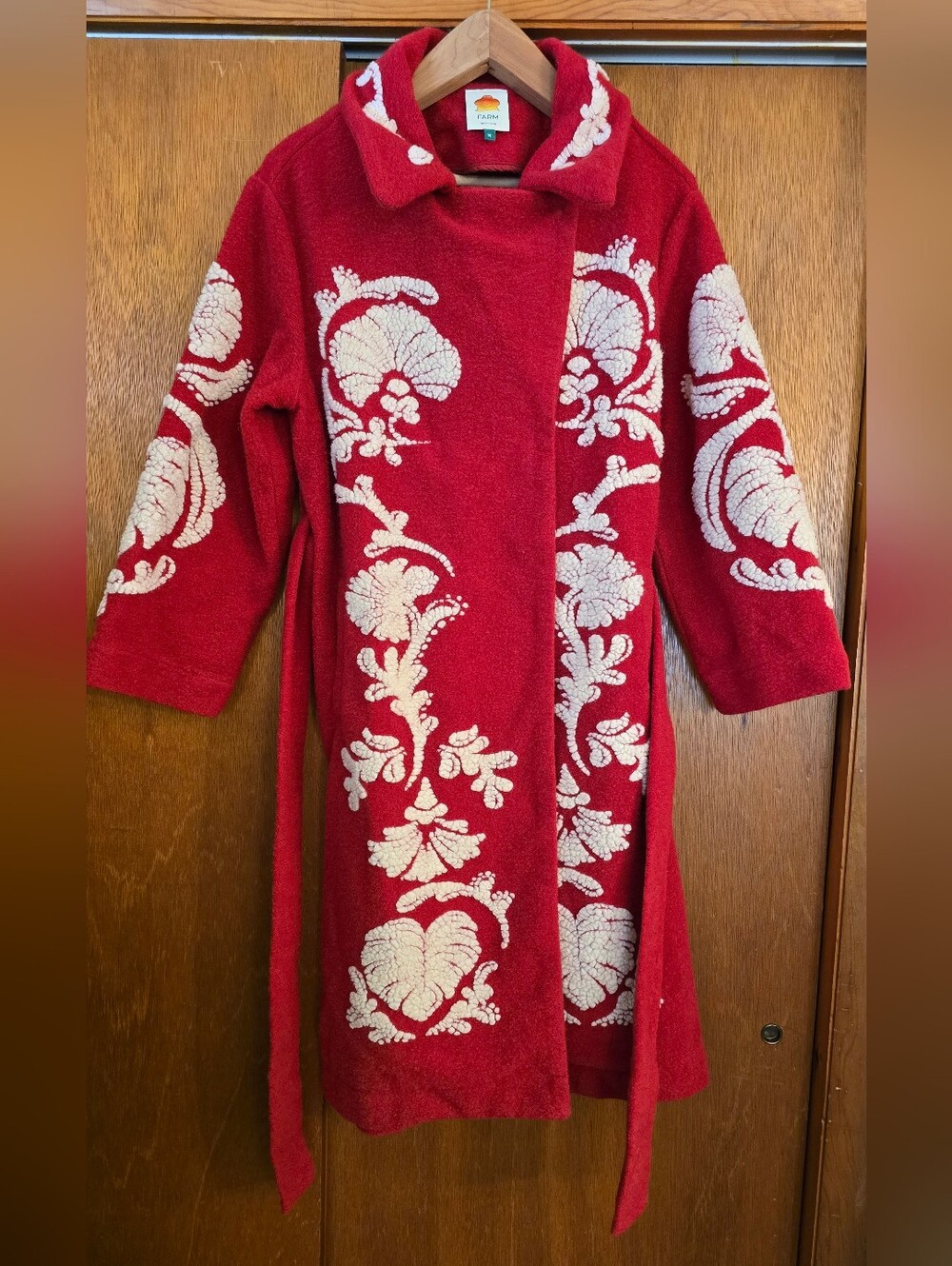 FARM Rio Red Embroidered (Helen) Coat - Picture 1 of 10